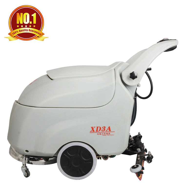 Commercial Walk Behind Scrubber Dryer Cleaning Machine Hand Push Floor Scrubber